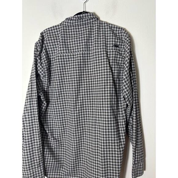 Mens Mountain Khakis Classic Fit Brown Plaid Button Up Shirt sz XL - Picture 2 of 2